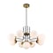 Z-Lite Parsons 9 Light Chandelier, Matte Black, Olde Brass & Opal 477-9MB-OBR - alternate 6